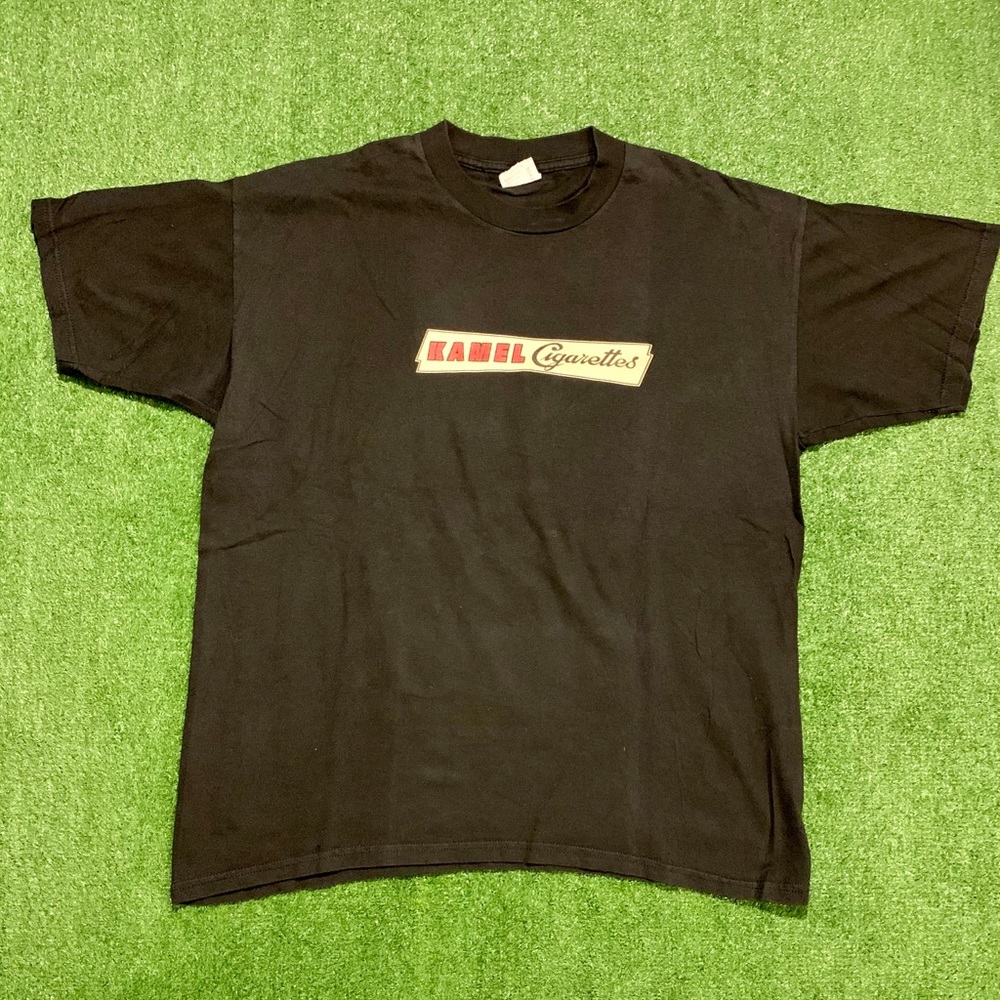 KAMEL Cigarettes Black Shirt. Size XL. Good cond